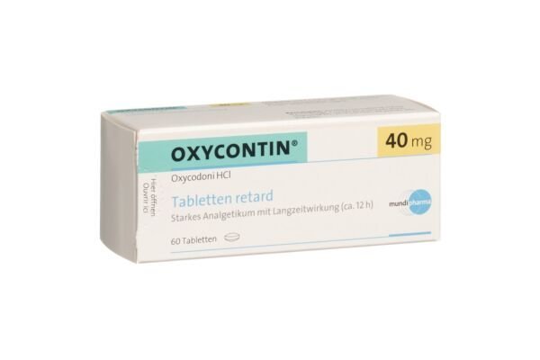Oxycontin 40mg – Oxycodoni Hydrochloridum Tablets